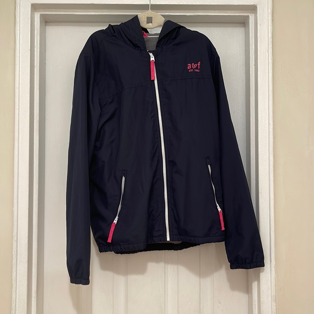 Abercrombie kids (girls) lightweight jacket with hood.